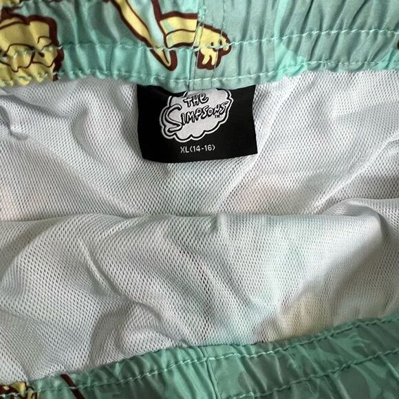 Kids Swim Shorts with Cartoon Print - Blue - Picture 3 of 3